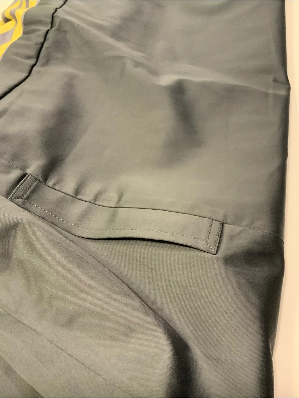 BCBGMaxAzria Yellow and Gray Striped Tank-Pencil Skirt
